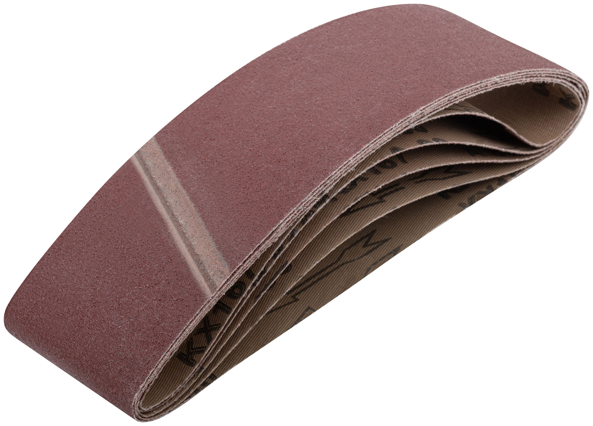 Ленты шлифовальные бесконечные, водостойкие, на тканевой основе, 5 шт., 75х533 мм Р 80 (39694)