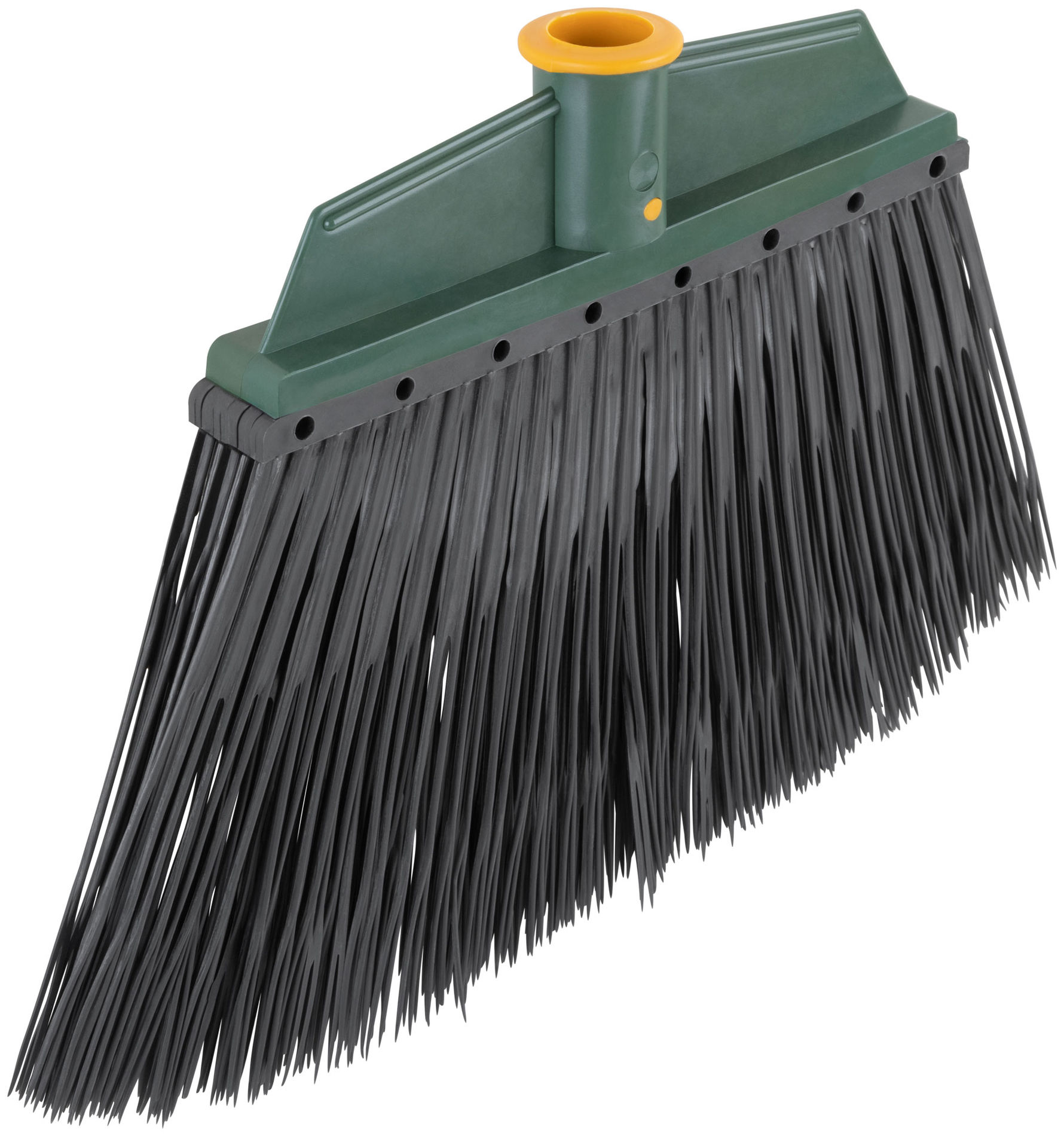 Метла пластиковая №5, плоская черная 265х385 мм ( посадочный диаметр 25 мм ) (68065)