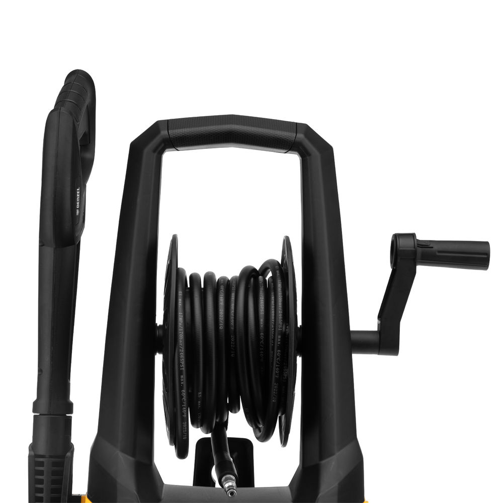 Моечная машина высокого давления R-170D, 2000 Вт, 170 бар, 360 л/ч, с барабаном Denzel (58229)