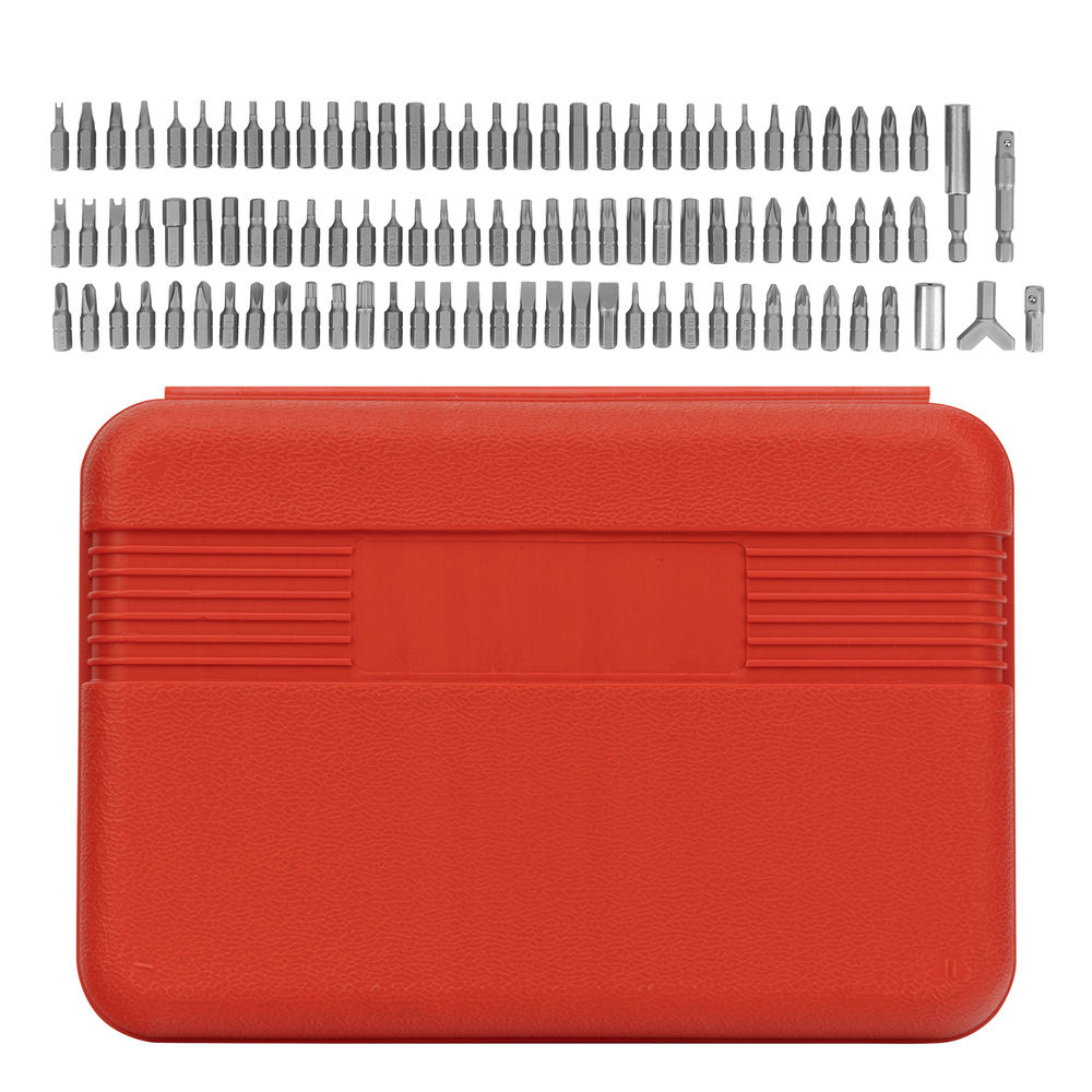 Набор бит, адаптеры для бит, CrV, 100 предметов, пластиковый кейс Sparta (113975)