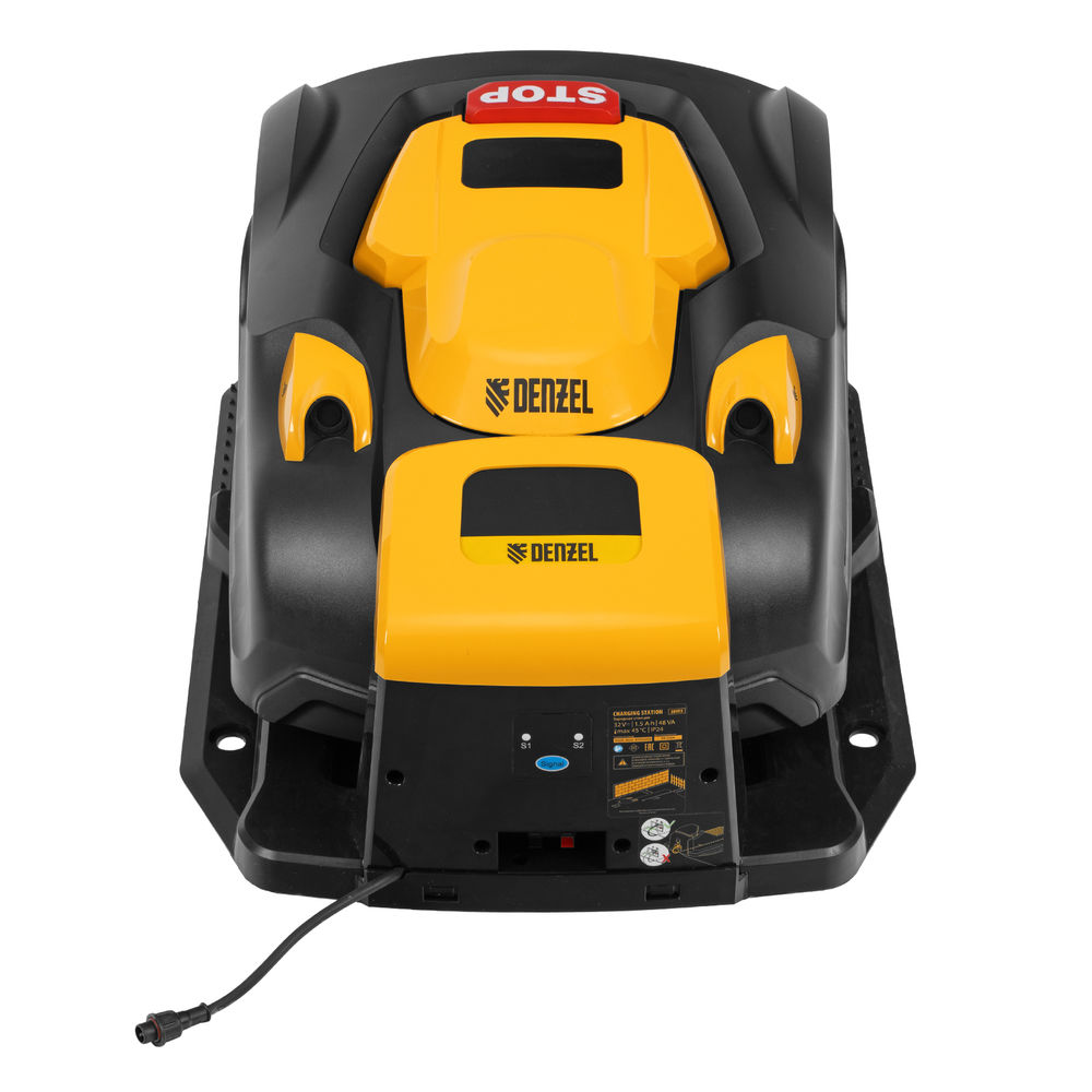 Робот-газонокосилка 1000м? 3Ач 28V LCD дисплей Wi-Fi Grass Master 1000 Denzel 58955