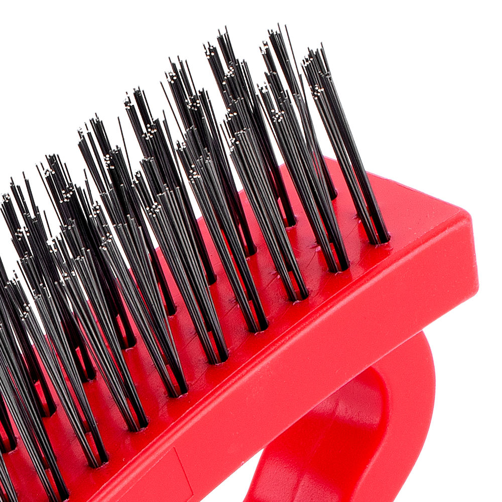 Щетка зачистная четырехрядная, плоская, пластиковая с рукояткой Matrix (74818)