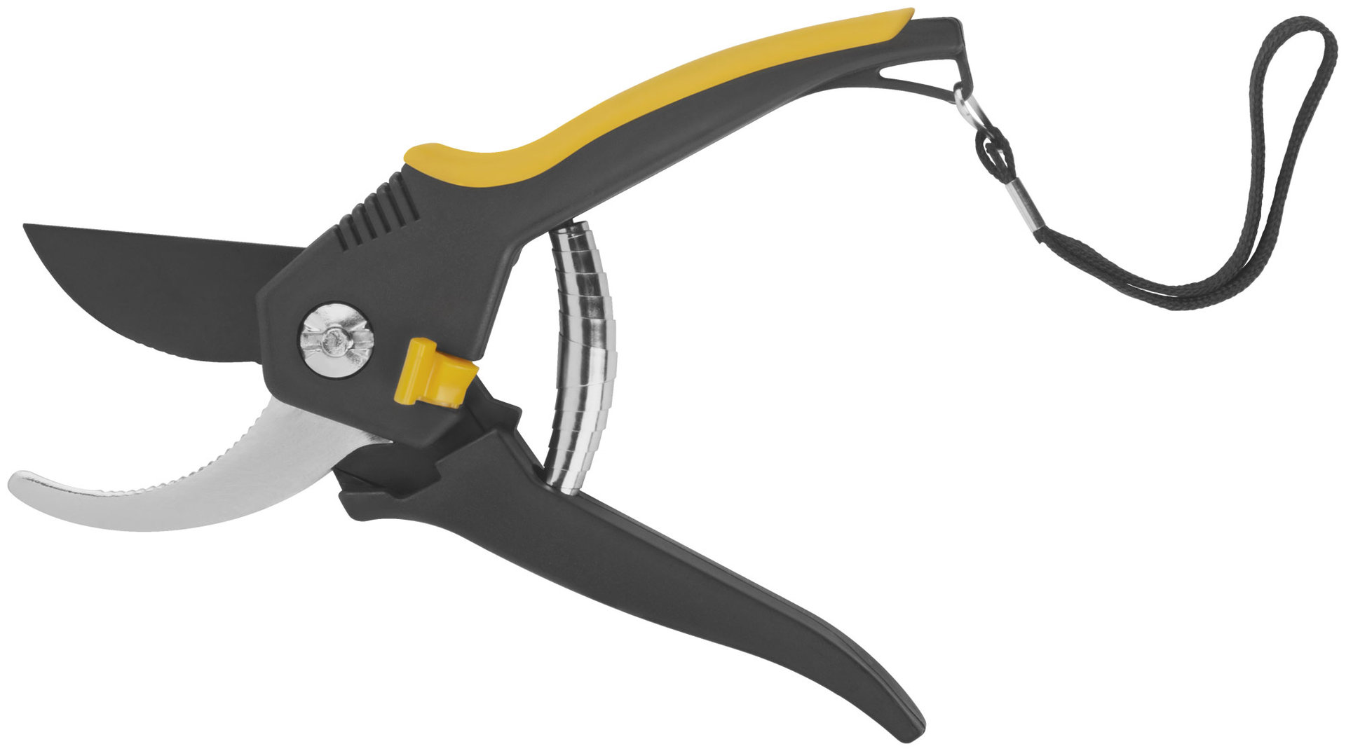 Секатор Люкс, режущие кромки внахлест, тефлон.покрытие лезвий, прорезиненные ручки 200 мм (77093)