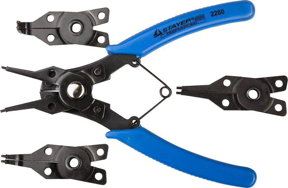 Съемник стопорных колец 4-in-1, 4 насадки STAYER 2280