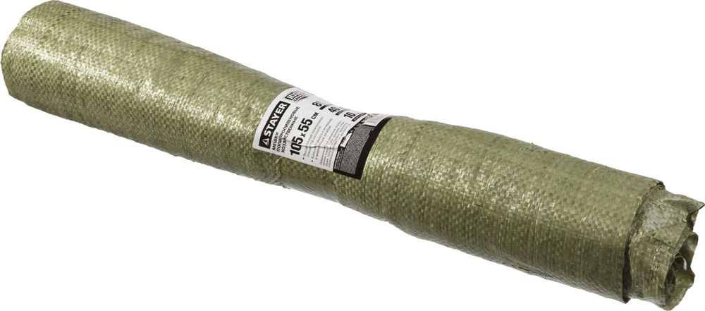 Мешки мусорные хозяйственные HEAVY DUTY, 105 х 55 см, 80 л (40 кг), 10 шт, зеленые, плетеные, строительные STAYER 39158-105