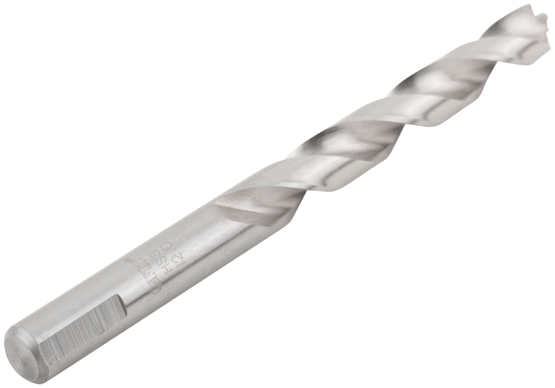 Сверло по металлу HSS полированное, центровочный наконечник, Р6М5, блистер 12,0х151 мм ( 1 шт.) (33848)