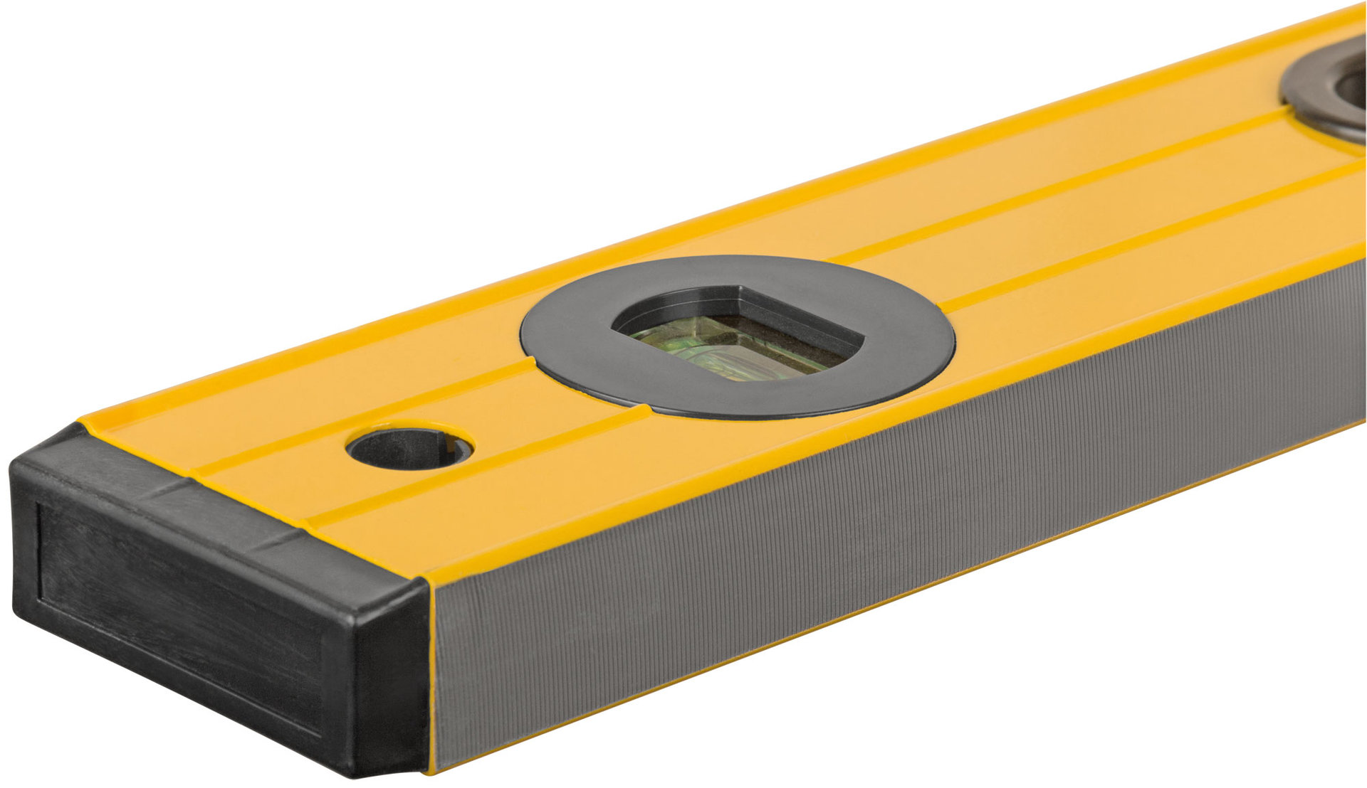 Уровень Янтарь, 3 глазка, ручки, усиленный корпус, фрезер. рабочая грань, шкала 1000 мм (18164)