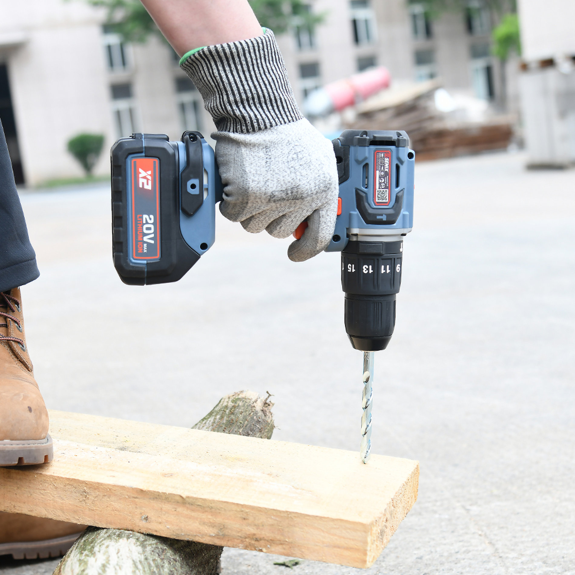 Ударная дрель-шуруповерт, 60 Нм, 2х2,5Ач, ЗУ, кейс X2 20В