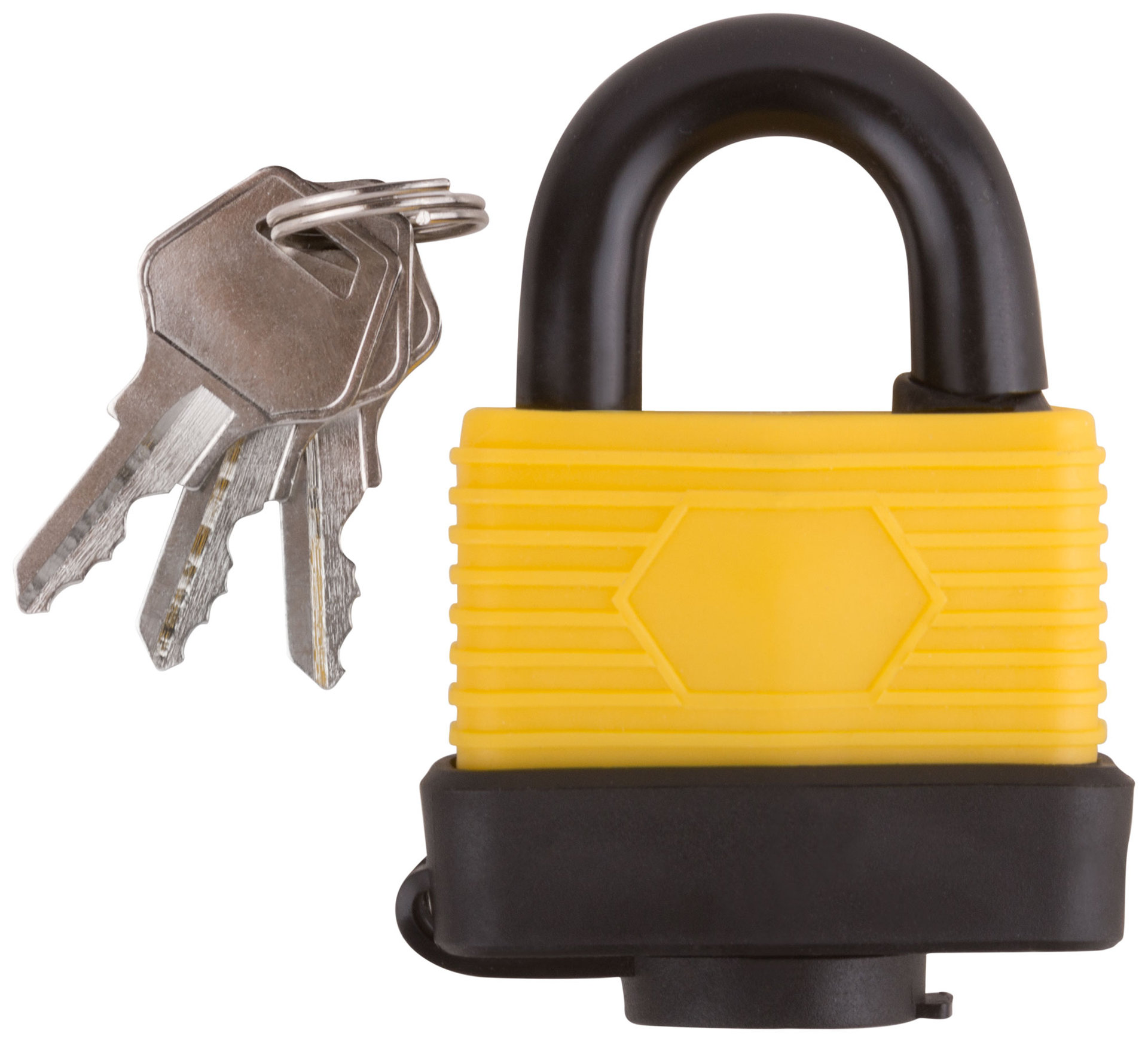 Замок навесной всепогодный 50х36 мм, стальная дужка 9 мм (67192)