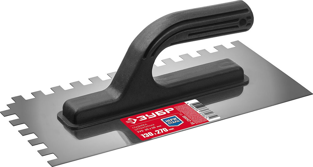 Гладилка штукатурная 130?270 мм зуб 6?6 мм ЗУБР 08042-06