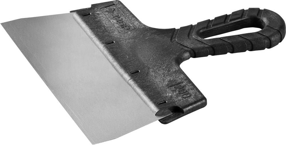 Шпатель фасадный нержавеющий 200 мм, пластиковая ручка ЗУБР 10077-20