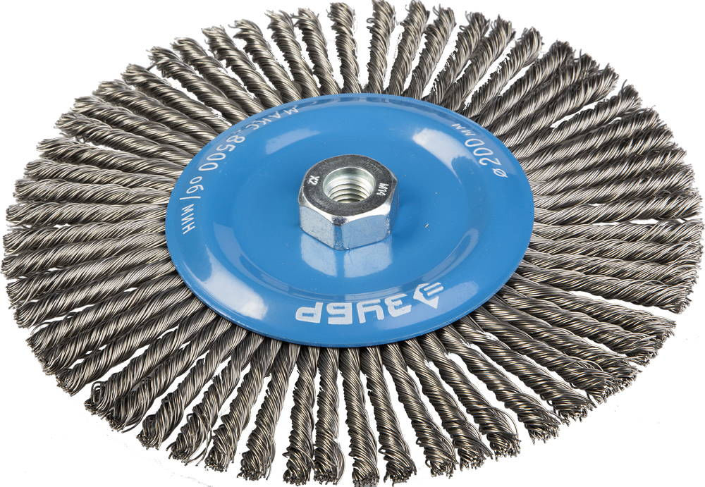 ЗУБР 200 мм, стальная проволока 0.5 мм, щетка дисковая для УШМ (35192-200_z01)