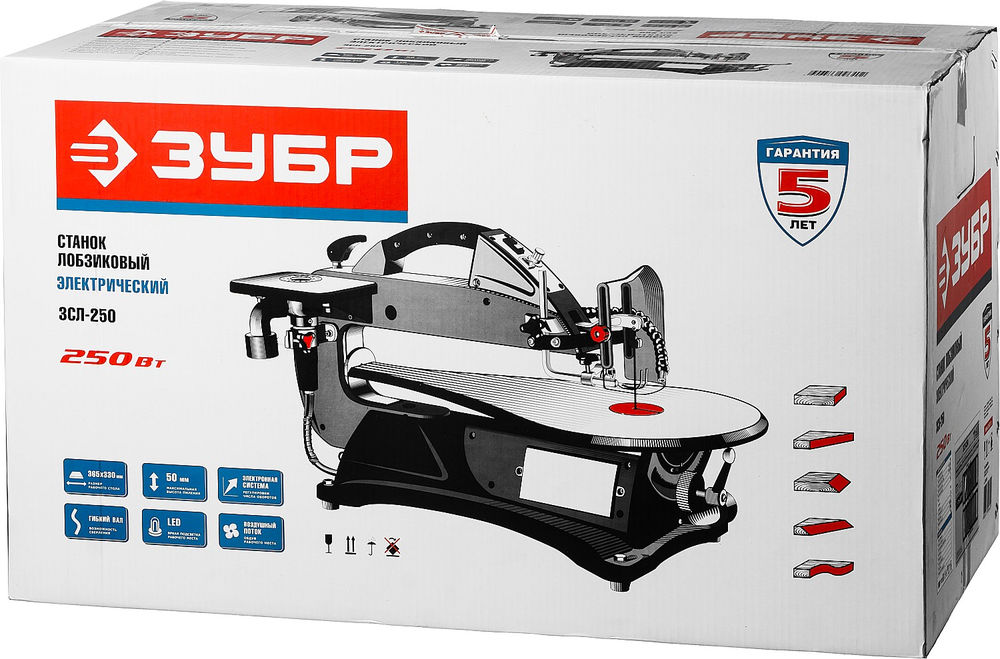 Станок лобзиковый 50 мм 250 Вт ЗУБР ЗСЛ-250