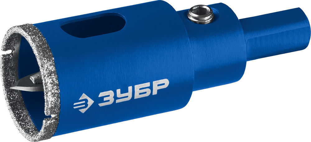 Коронка алмазная АГК, d 20 мм, центр. сверло, трехгранный хвост, Р60 ЗУБР Профессионал 29850-20