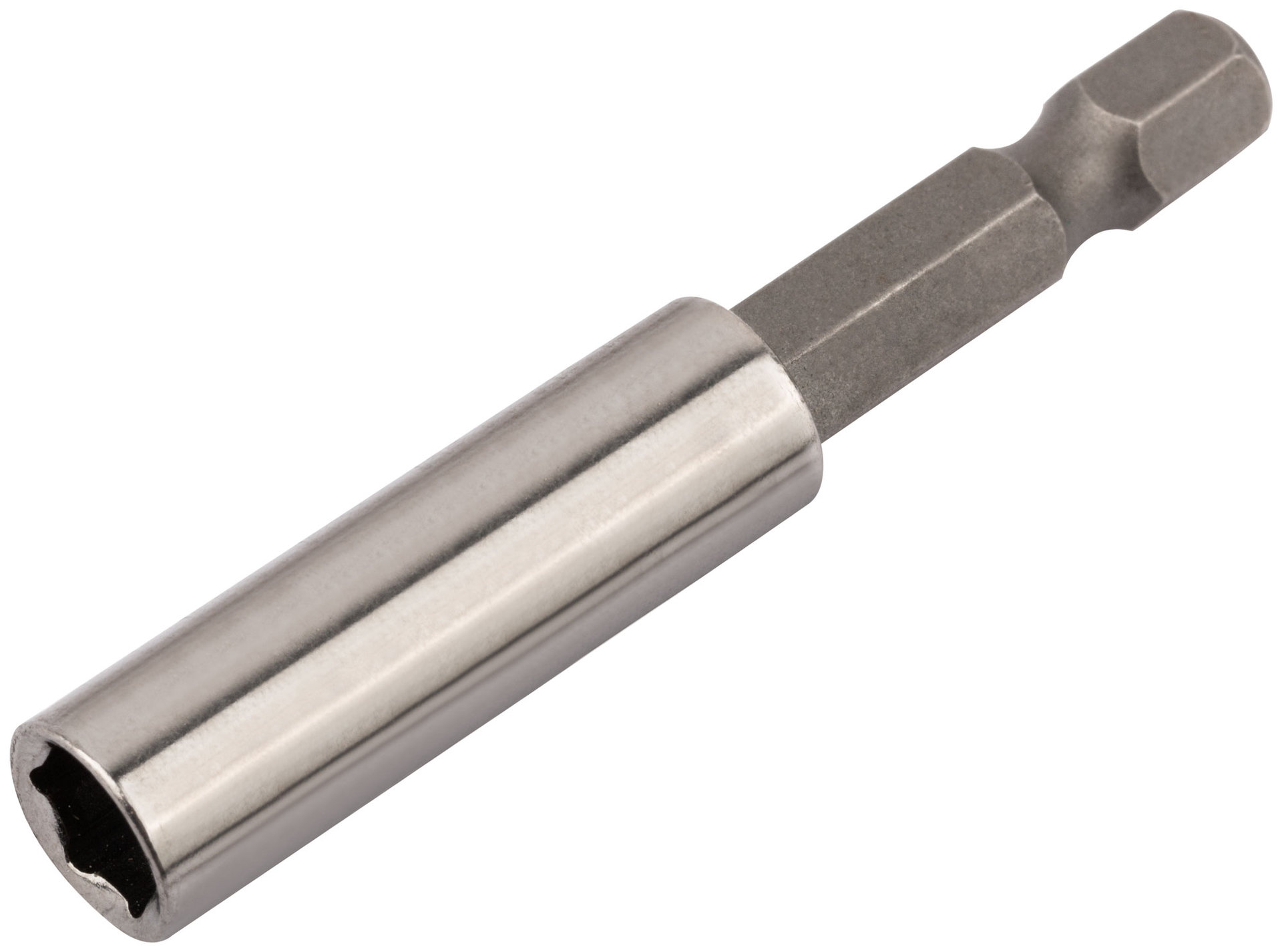 Адаптер для бит, магнитный фиксатор, хвостовик CrV сталь, 60 мм (57604)