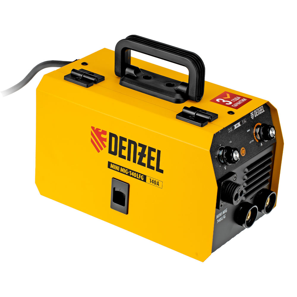 Аппарат инвертор. полуавтомат. сварки Mini MIG-140LFG, 140 А, ПВ 60%// Denzel (94305)