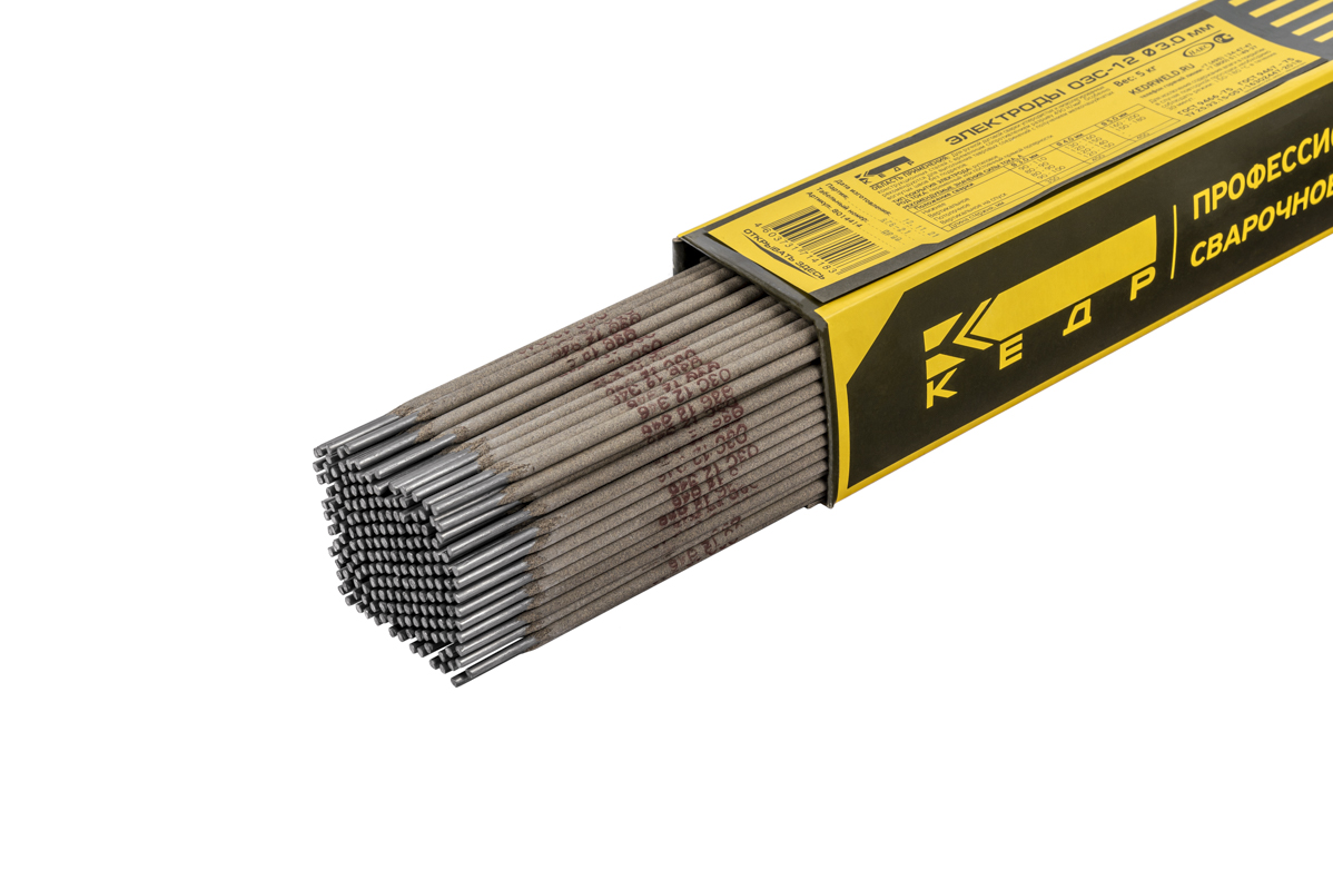 Электроды КЕДР ОЗС-12 D 3,0 мм (пачка 5кг)
