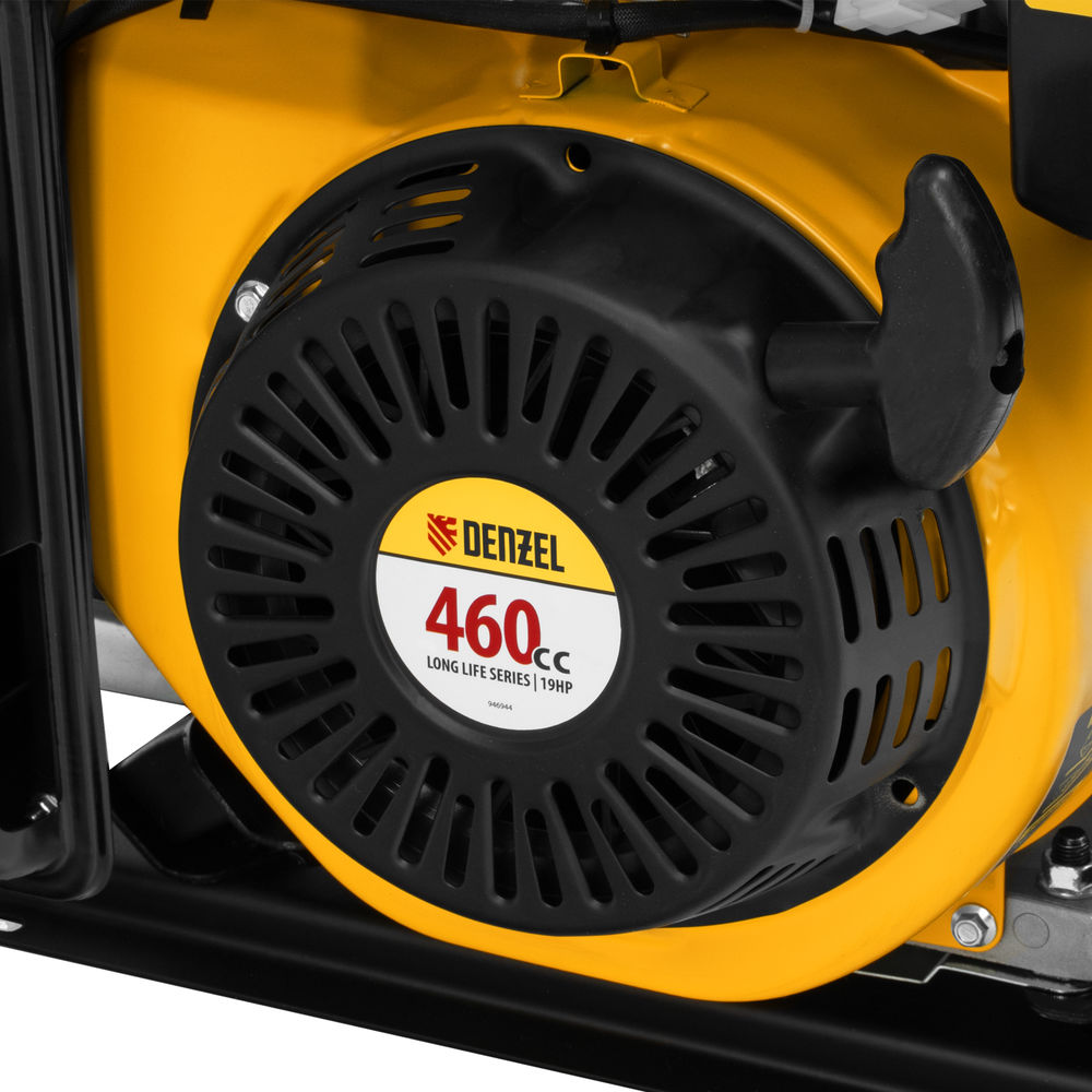 Генератор бензиновый PS 90 ED-3, 9.0 кВт, переключение режима 230 В/400 В, 25 л, электростартер Denzel (946944)