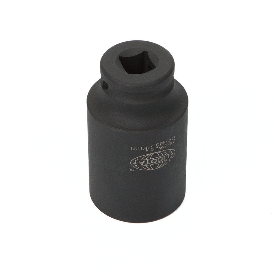 Головка торцевая ударная глубокая 34 мм 12-гранная 1/2 Licota A4234WL