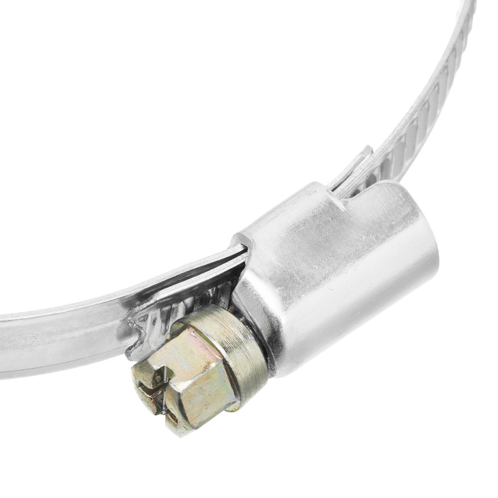 Хомуты металлические, Стандартное болтовое крепление 70-90 мм, 25 штук в упаковке, ширина 9 мм Сибртех (47570)