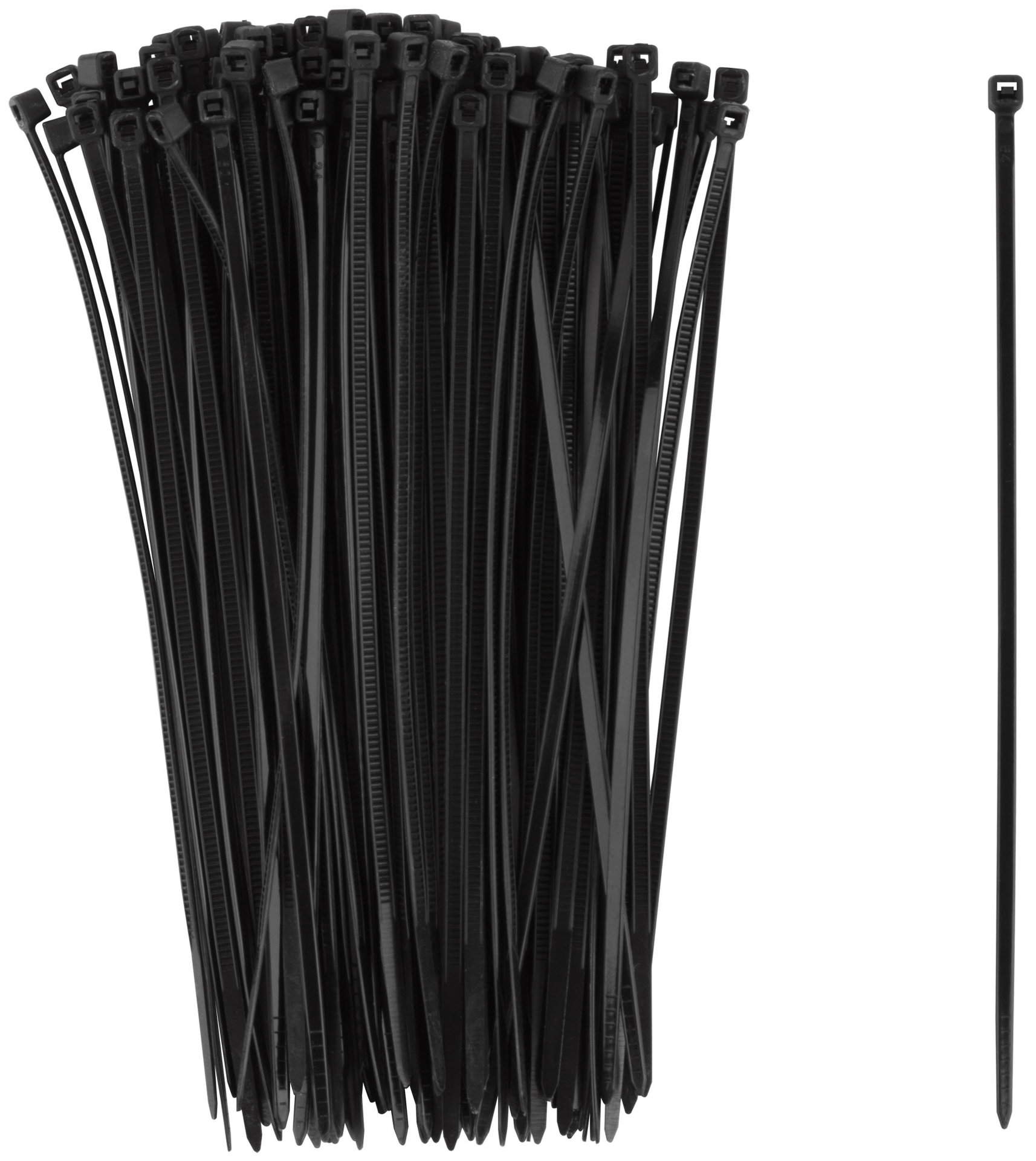 Хомуты нейлоновые для проводов, черные 100 шт., 2,5х150 мм (60347)