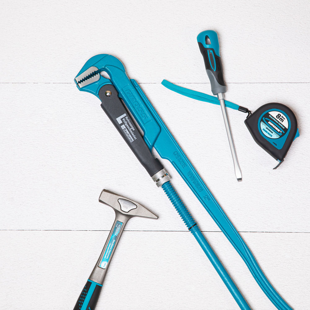 Ключ трубный рычажный 2, №3, цельнокованый, CrV, тип L Gross