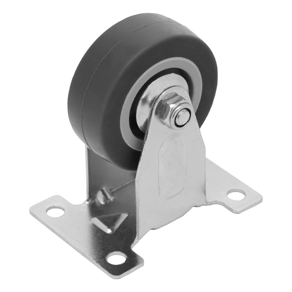 Колесо неповоротное D 50 мм, крепление платформенное Сибртех (68707)