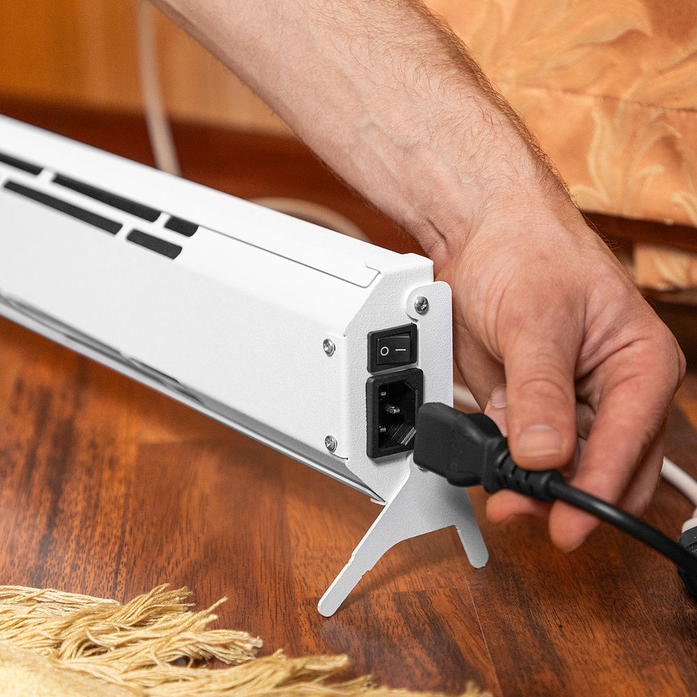 Конвектор электрический плинтусный ATRIC-300, 230 В, 300 Вт, ТЭН Denzel (98133)