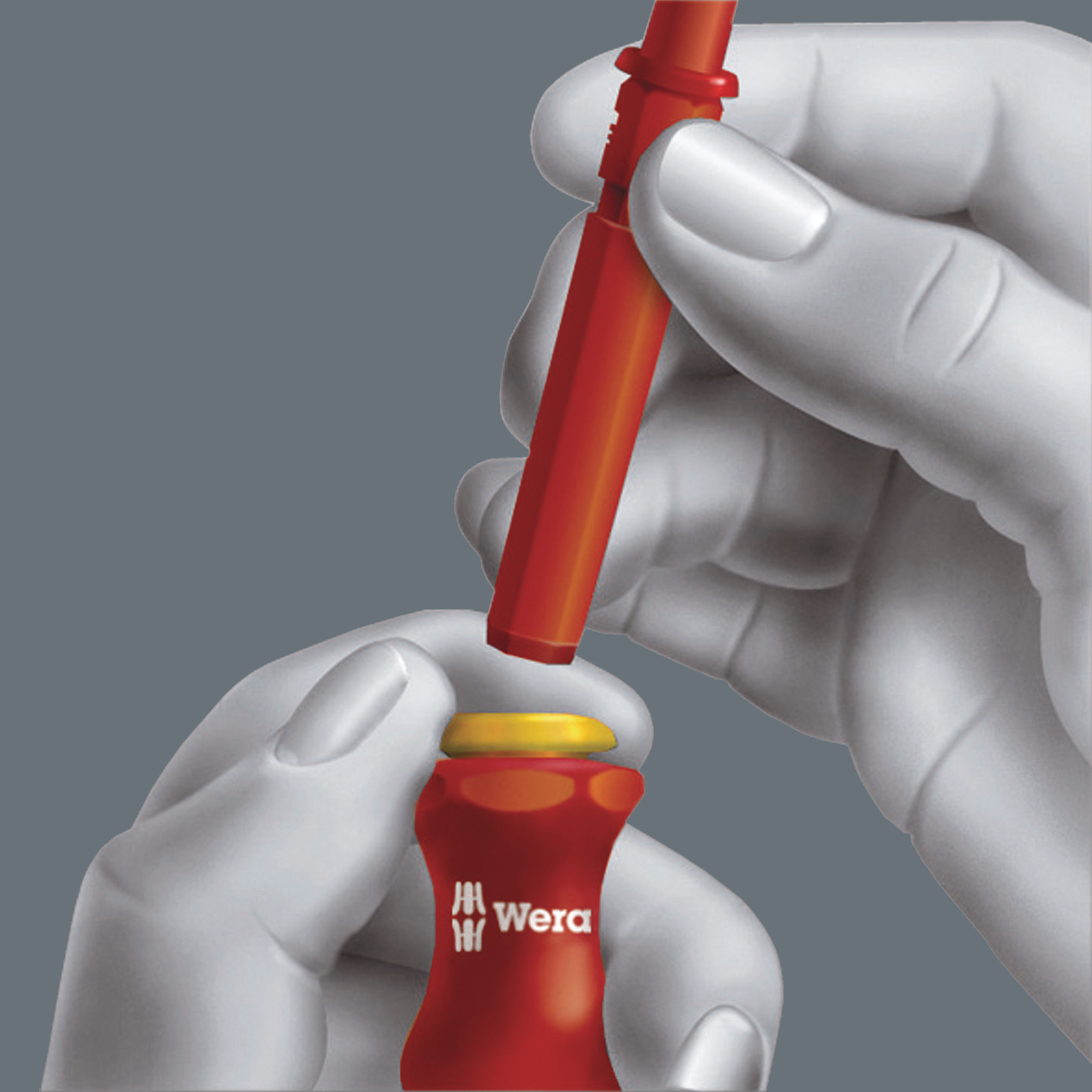 Насадка - ключ для шкафов 89 мм двойная бородка, 9 мм шестигранник Kraftform Kompakt 99 FL WE-003463