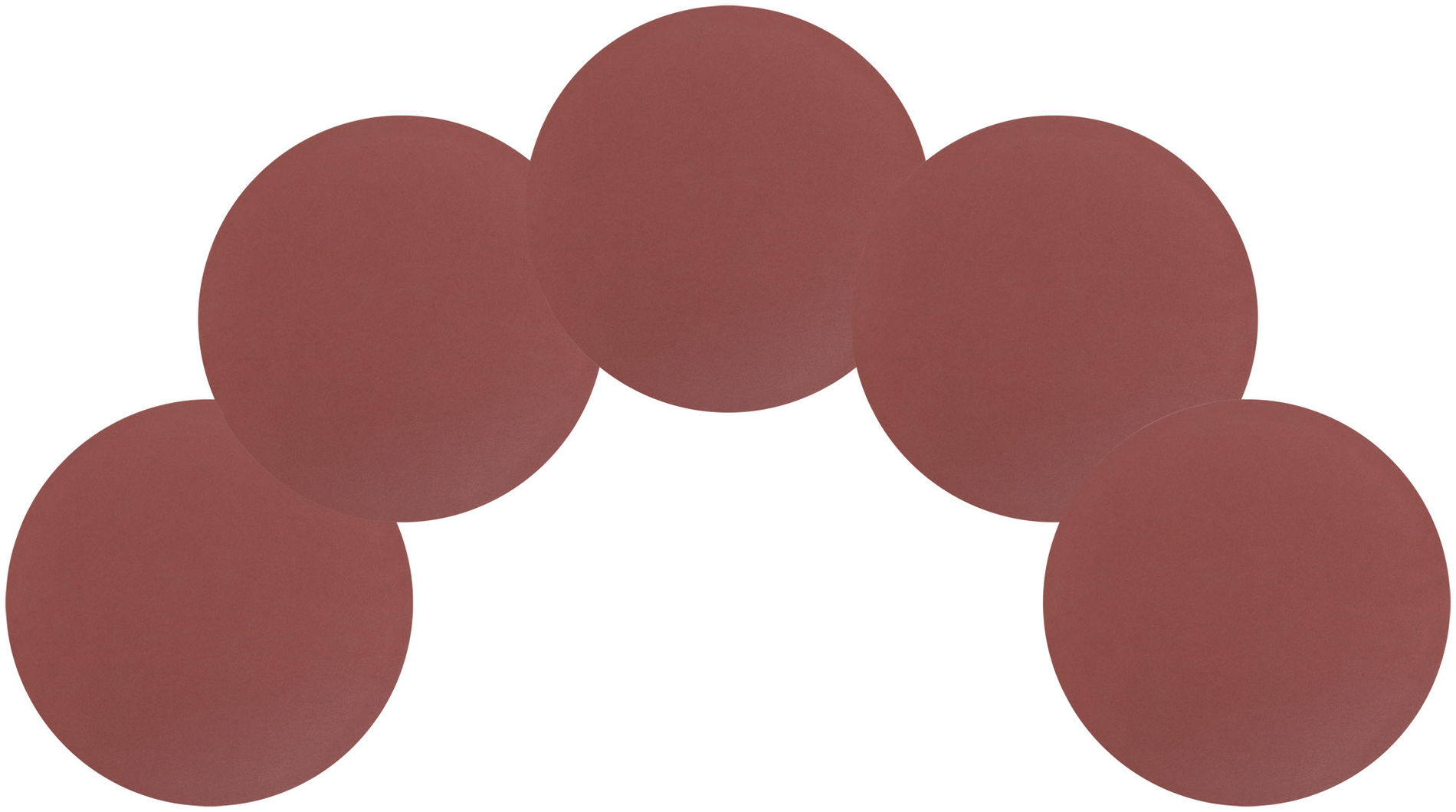 Круги шлифовальные сплошные (липучка), алюминий-оксидные, 125 мм, 5 шт. Р 1000 (39819М)