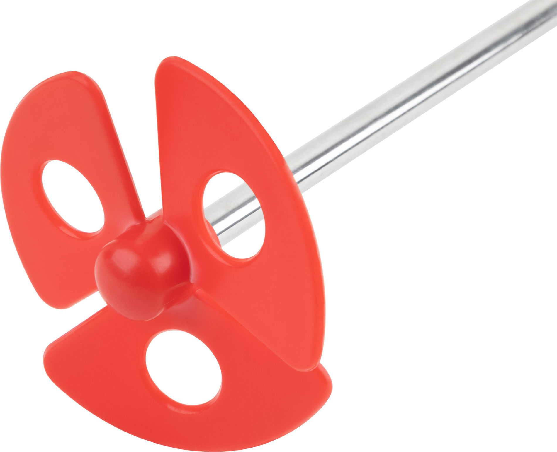 Миксер для краски, 60x365 мм, оцинкованный стержень диаметром 6 мм, пластмассовая насадка тип пропеллер (30-1471)