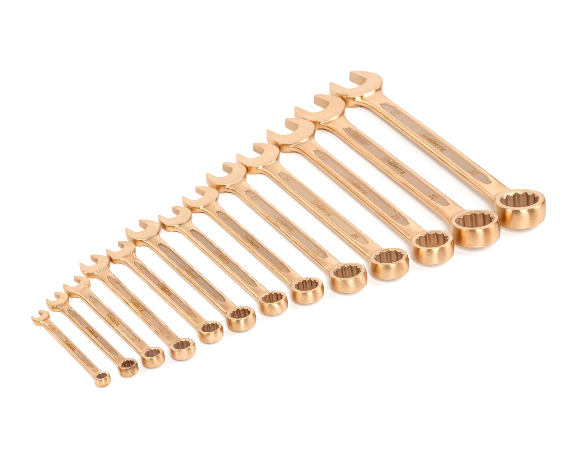 Набор ключей гаечных комбинированных искробезопасных (8-32) BeCu № B-13, HORTZ