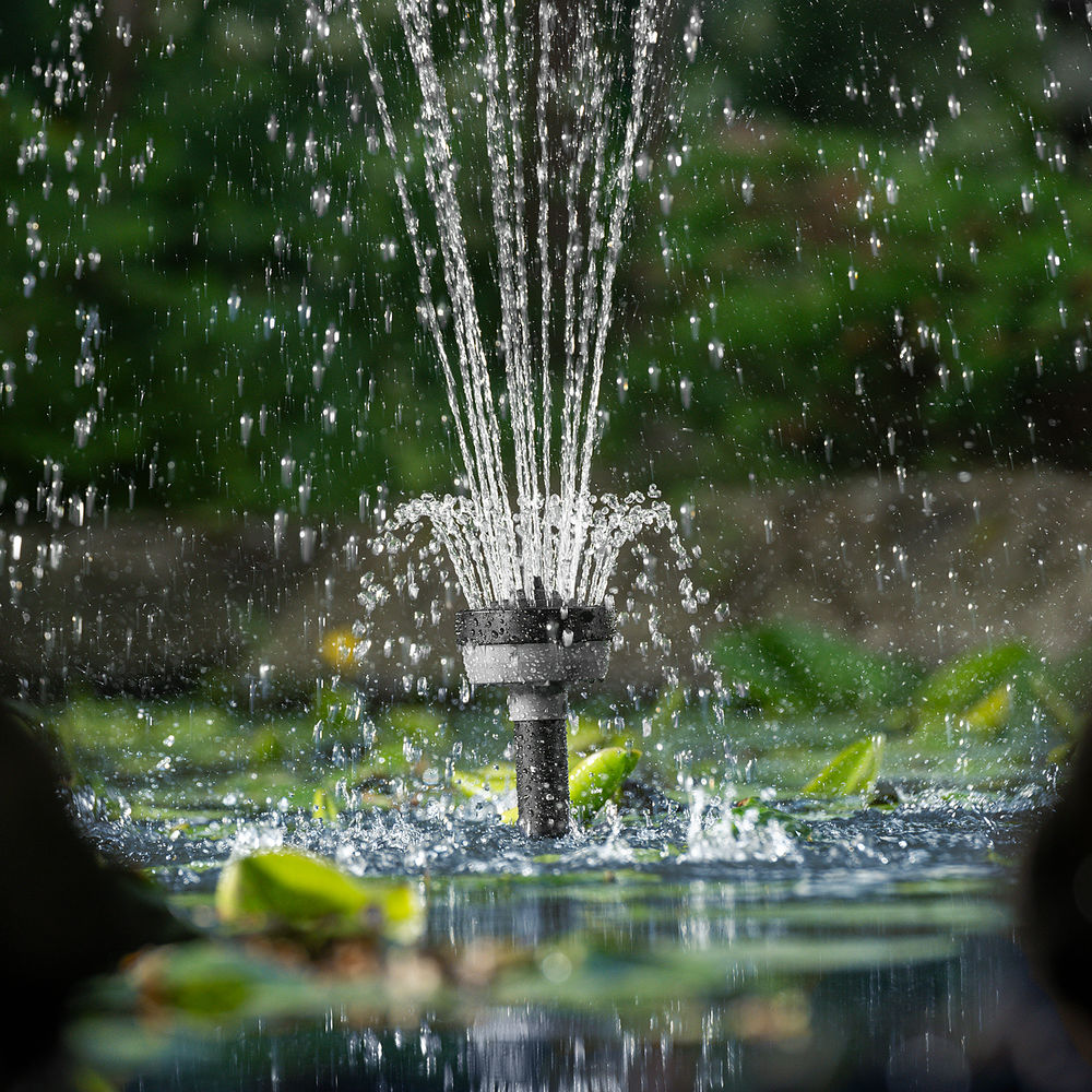 Насос фонтанный FNP90-39, 92 Вт, подъем 3,9 м, 3200 л/ч, колокольчик/каскад/гейзер Denzel (99033)