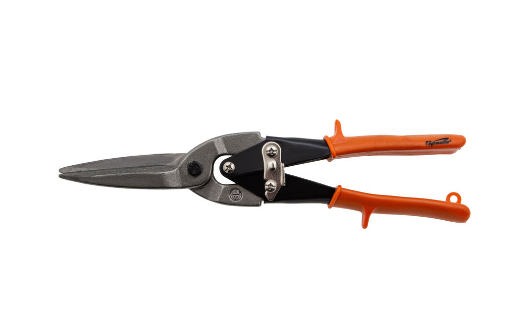 Ножницы по металлу, удлиненные, 290 мм, пряморежущие, обрезиненные рукоятки Sparta (783165)