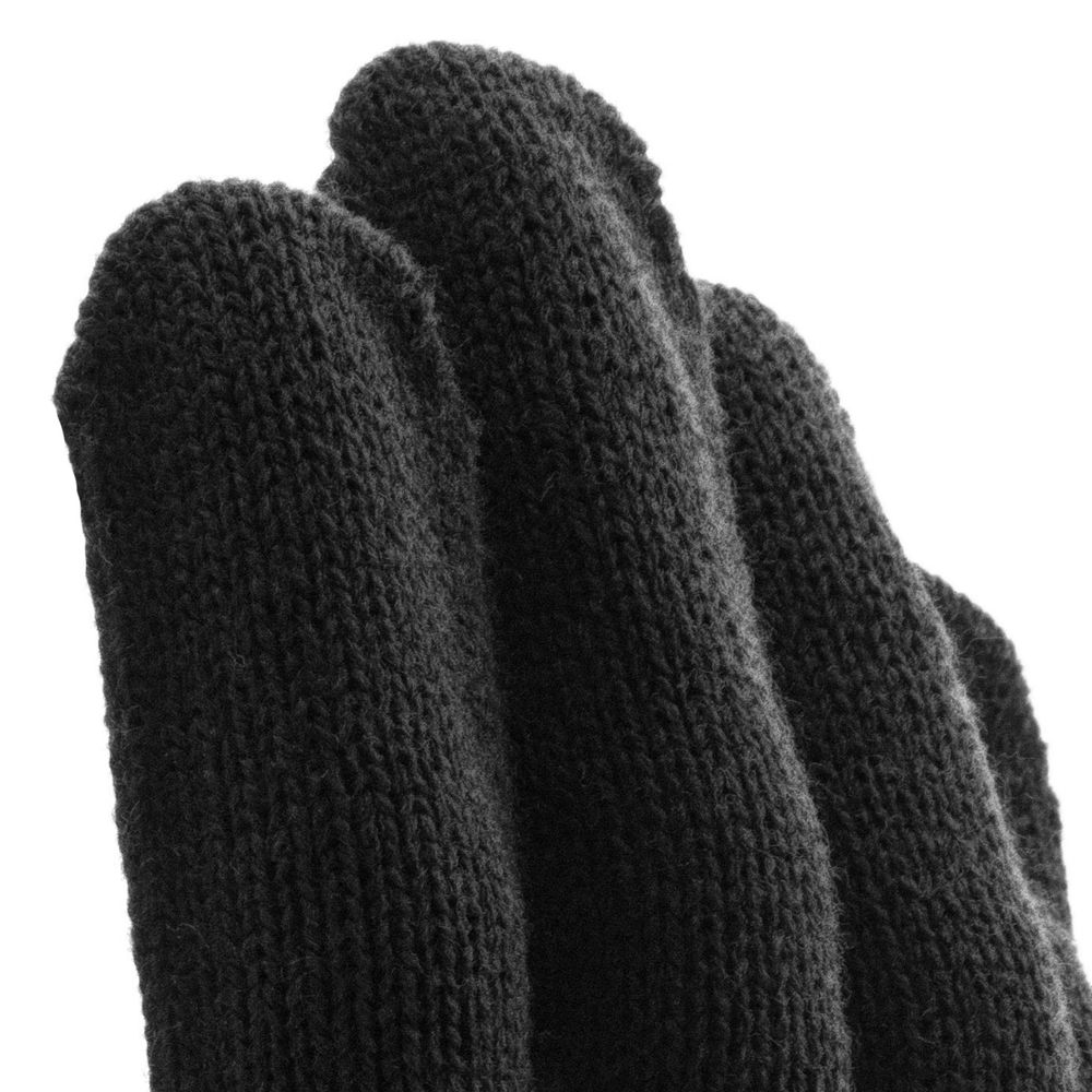 Перчатки трикотажные, акрил, черный, оверлок Сибртех (68651)