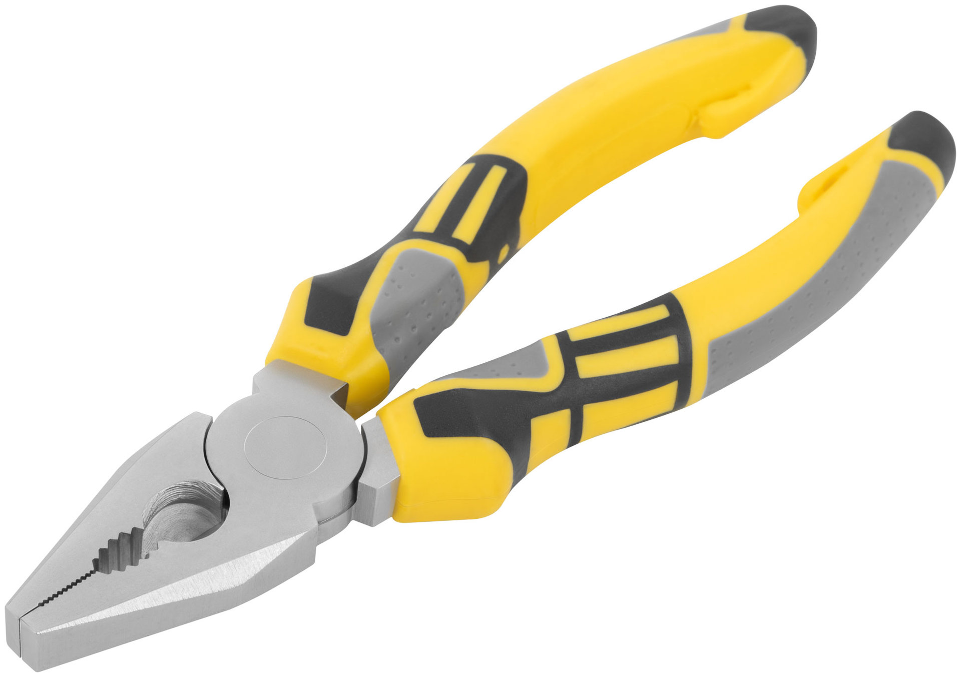 Плоскогубцы комбинированные Смарт, трехцветные прорезиненные ручки, никелевое покрытие 160 мм (50663)