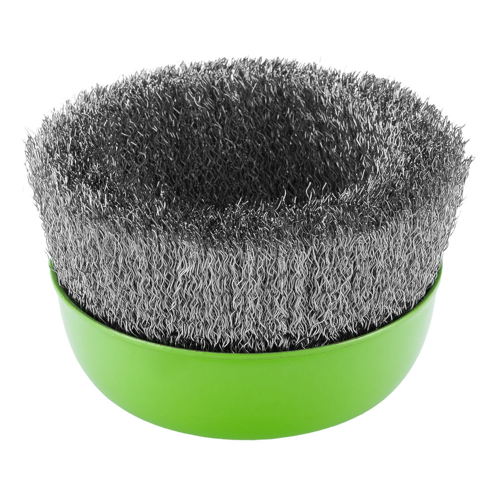 Щетка для УШМ, 125 мм, М14, чашка, витая проволока Сибртех (746067)