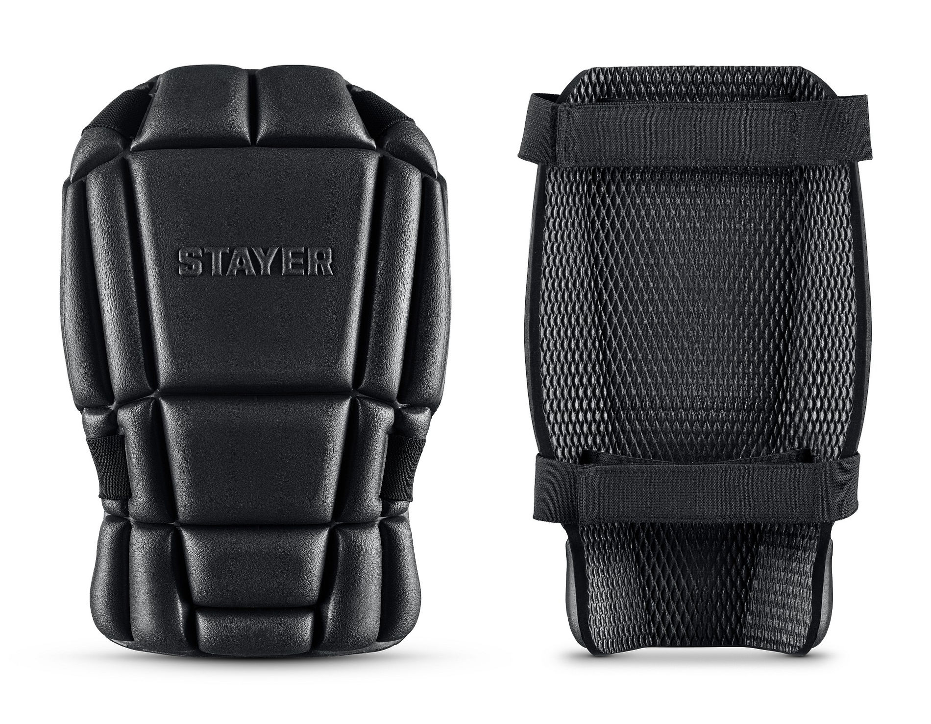 STAYER UNIVERSAL 2 в 1 вставка-наколенники защитные из ЭВА, 2 крепежных ремня (11197)