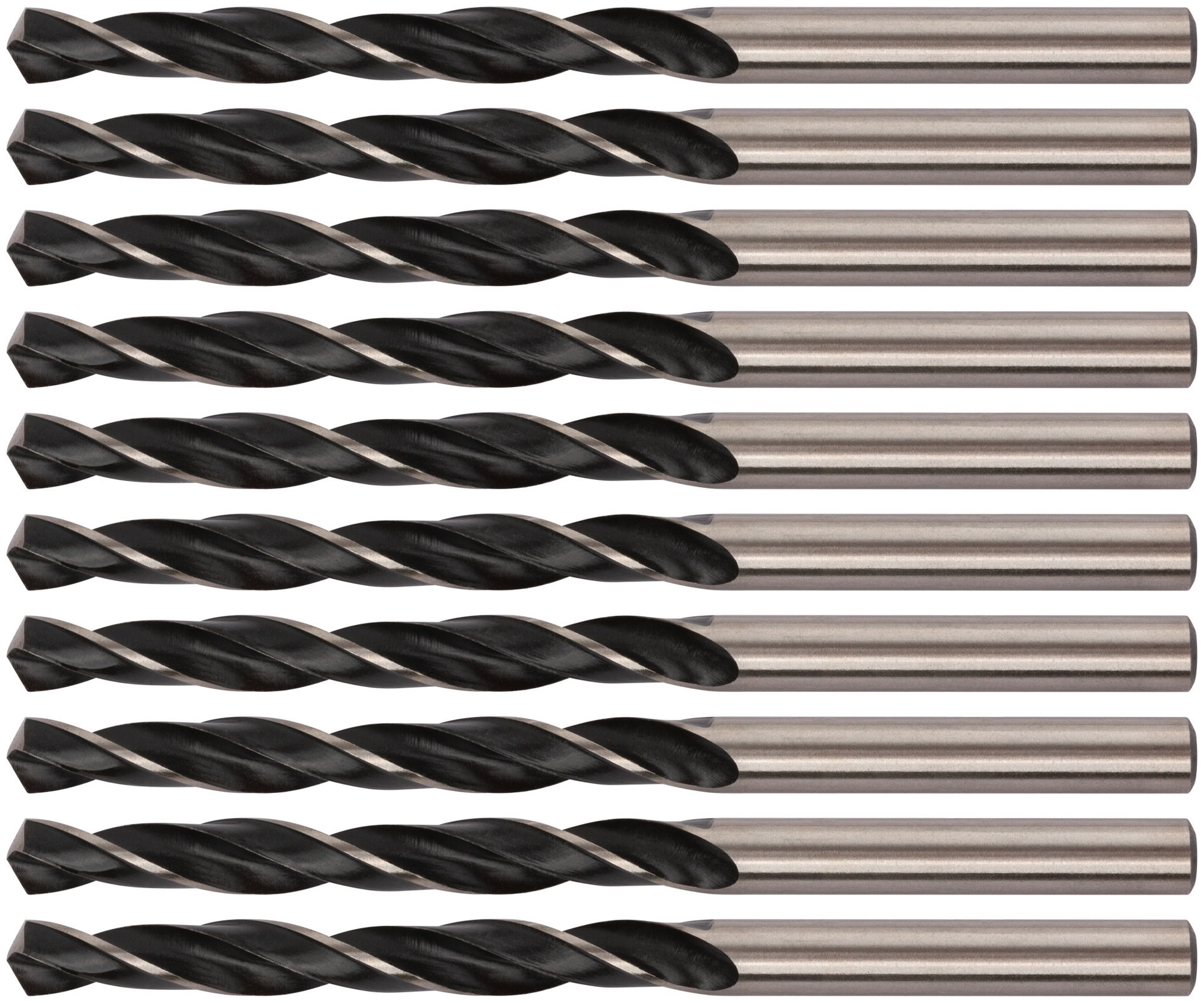 Сверла по металлу HSS черненые 6,0x93 мм (10 шт.) (33560)