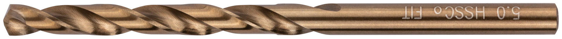 Сверла по металлу HSS с добавкой кобальта 5% Профи 5,0 мм (10 шт.) (33950)
