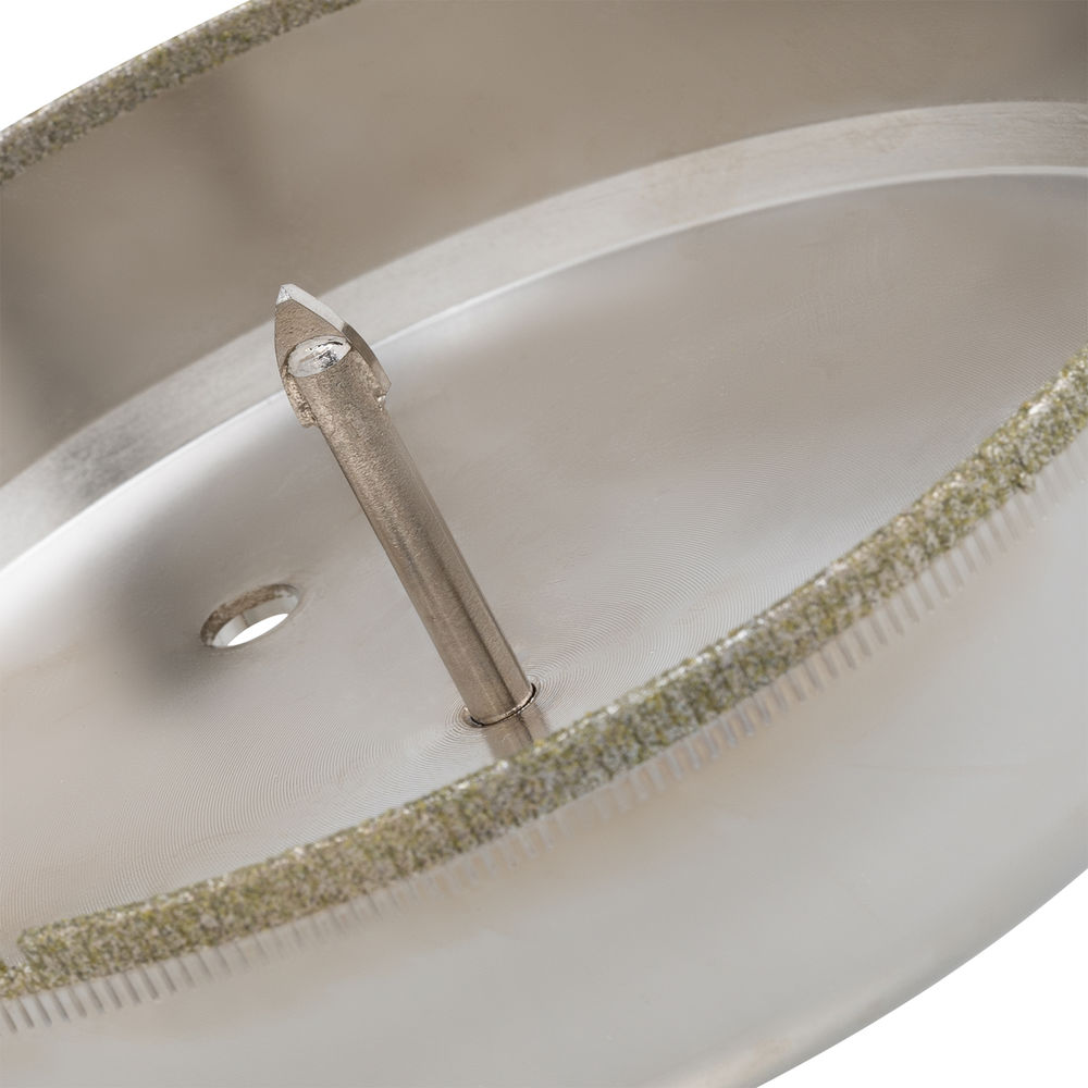 Сверло по керамической плитке и стеклу, 130 х 55 мм, шестигранный хвостовик, с центрующим сверлом Сибртех (72736)