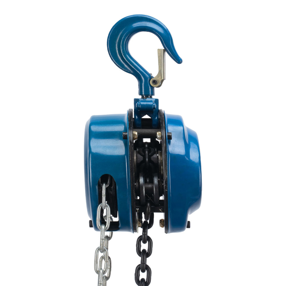 Таль цепная, 1 т, h подъема 2.5 м, расстояние между крюками 350 мм Stels (51944)