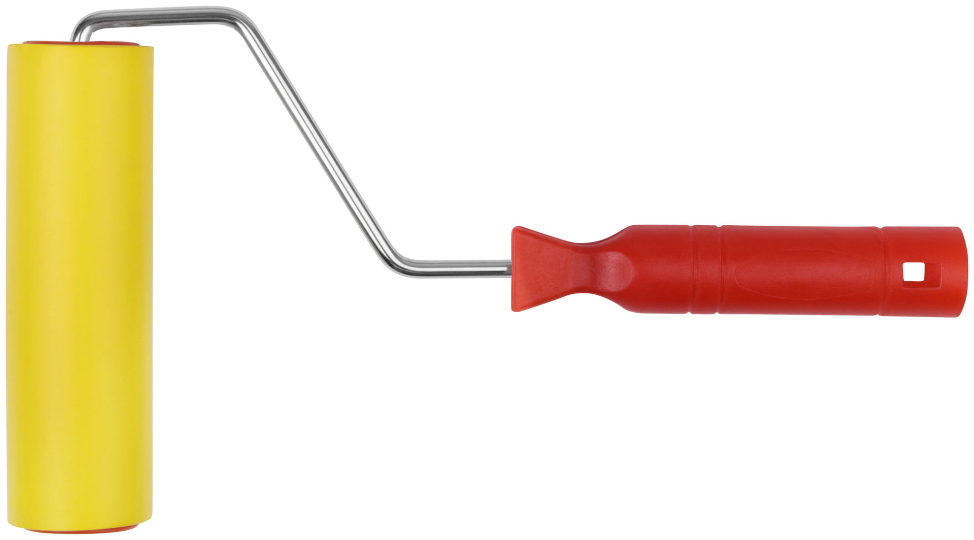 Валик прижимной резиновый, для обоев, желтый 150 мм (02977)