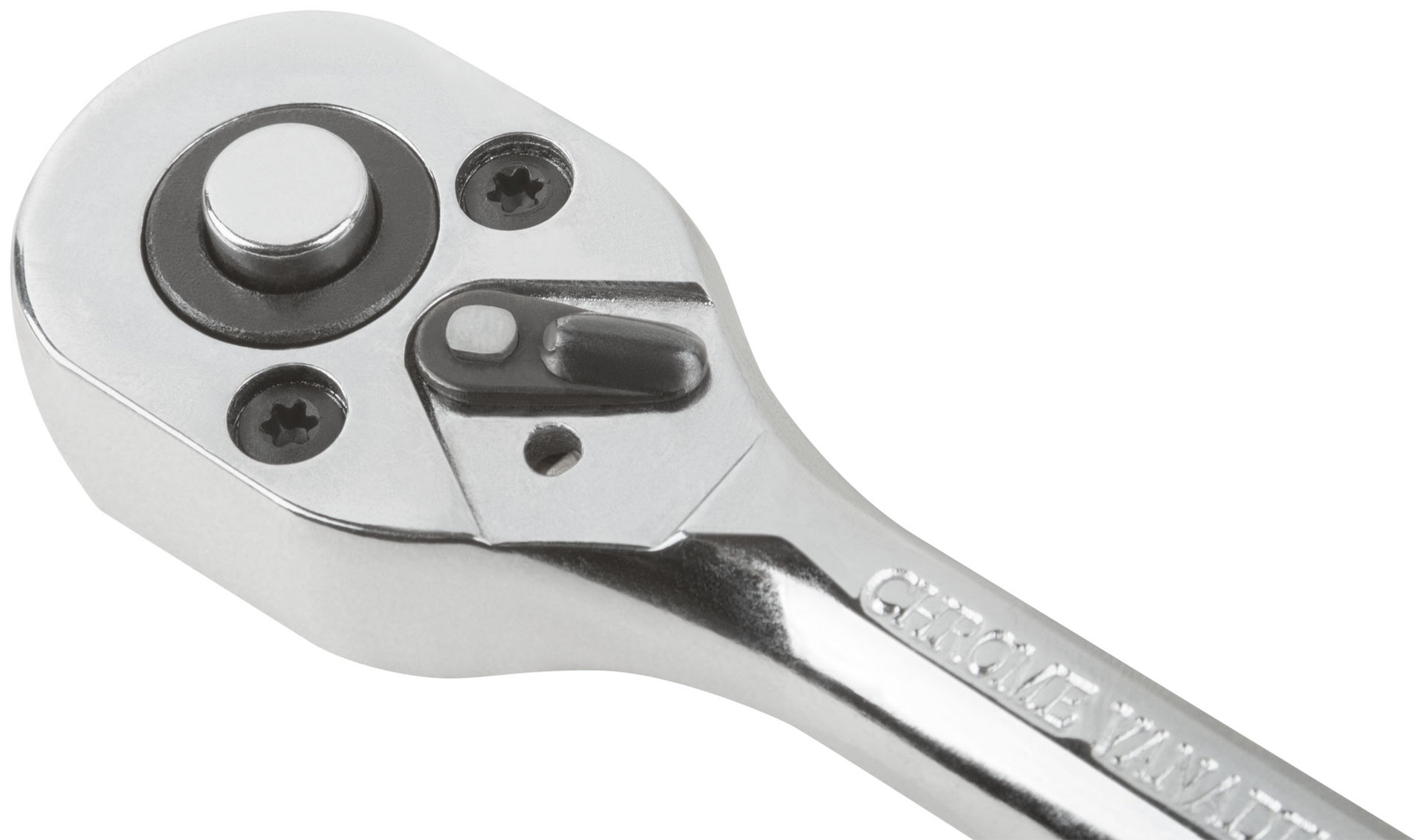 Вороток (трещотка) CrV механизм, пластиковая прорезиненная ручка 1/4, 24 зубца