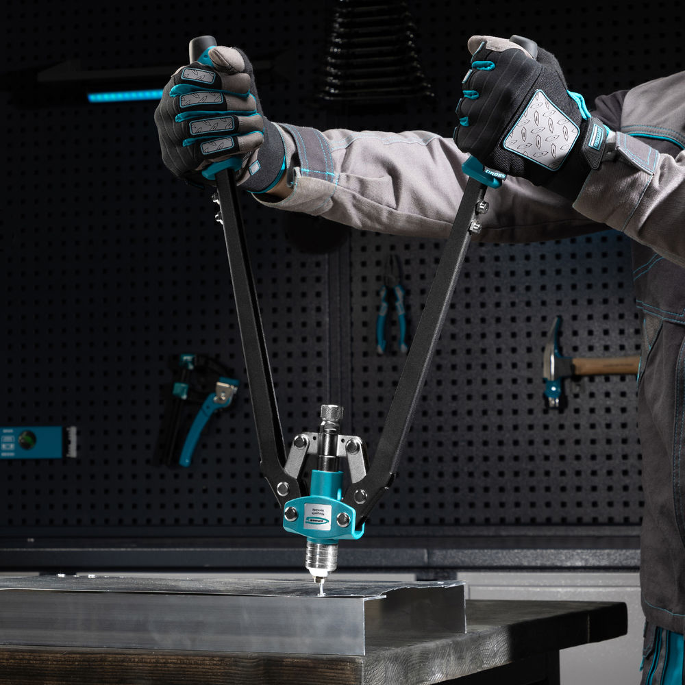 Заклепочник двуручный усиленный 520 мм, удлин.рукоятки, для заклепок 3.2-4.0-4.8-6-6,4 Gross (40409)