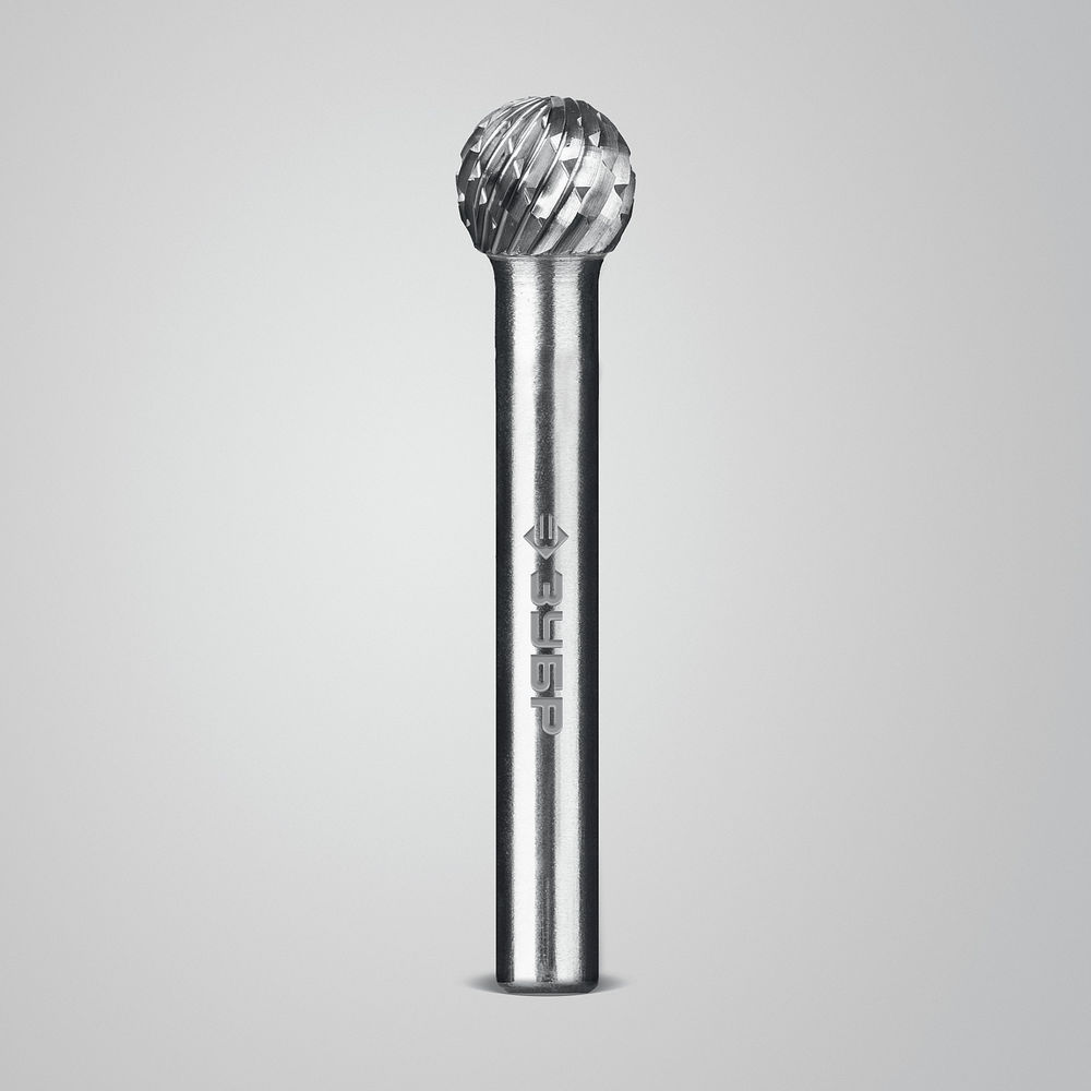 Борфреза твердосплавная 10?9 мм тип D сфера хв-к 6 мм Профессионал ЗУБР 28803-10-9