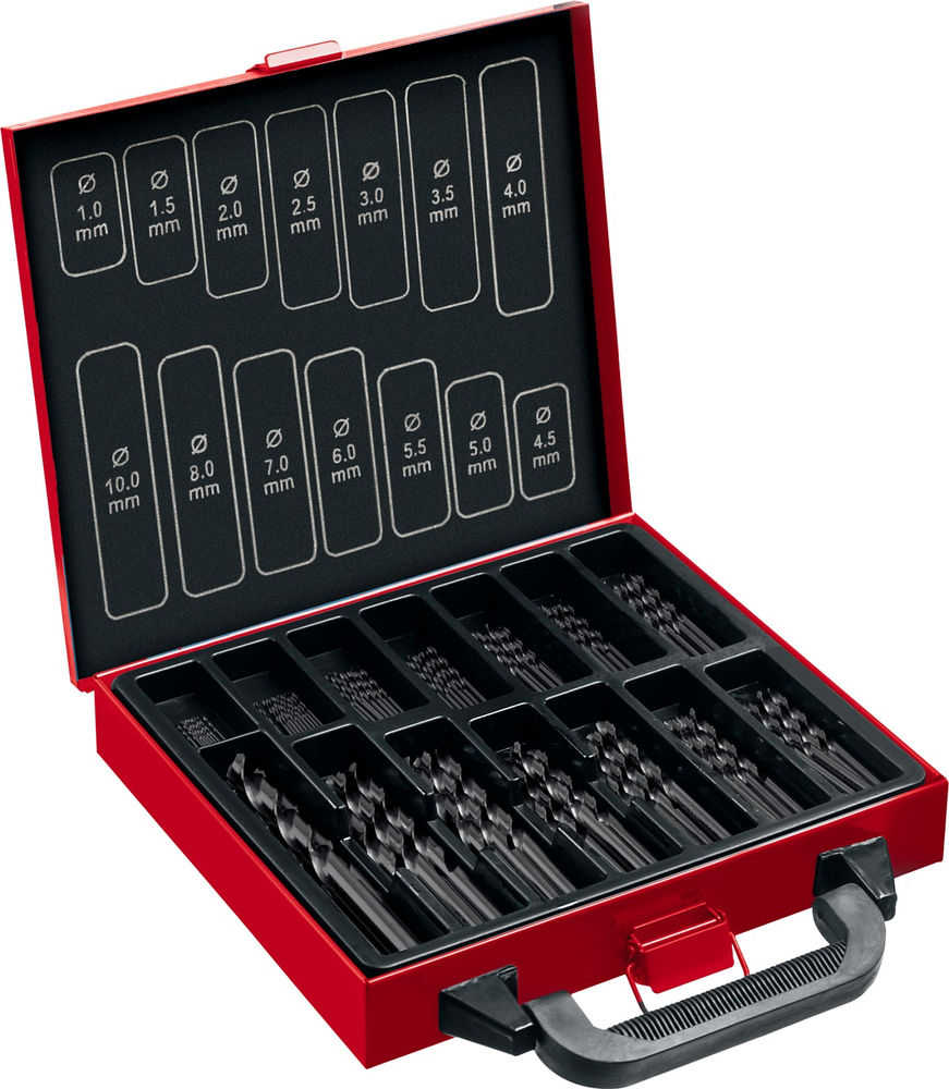 Набор сверл по металлу 99 шт (1-10 мм), сталь Р4М2, класс В, метал. бокс ЗУБР 29605-H99