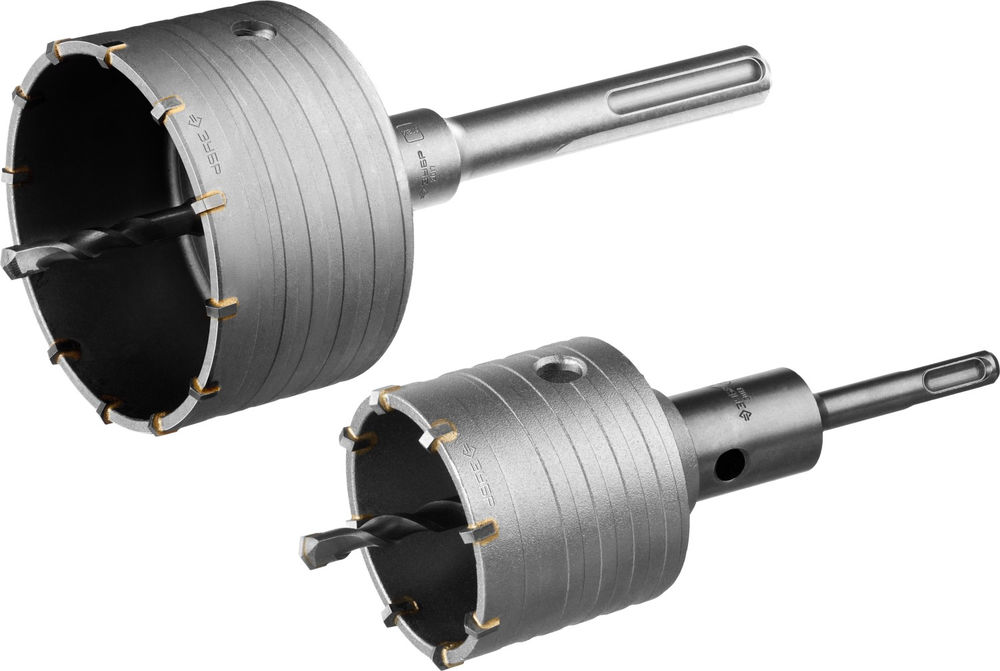 Набор коронок по бетону с оснасткой d 68, 100 мм, Alu-кейс ЗУБР Профессионал 29185-H2-2