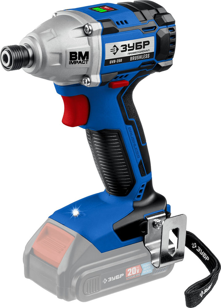 Бесщеточный винтоверт 20 В 280 Н·м без АКБ Профессионал ЗУБР Т7 GVB-250