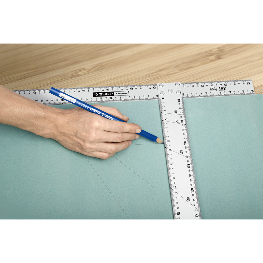 Т-угольник алюминиевый ЗУБР Профессионал 34387